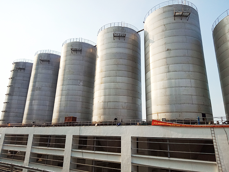 Chemical storage tank for Textile Fiber factory